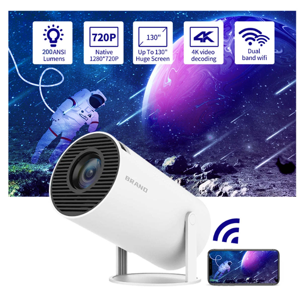 HY300 Android 11 Wifi Smart Portable Projector – NeoWorldFusion