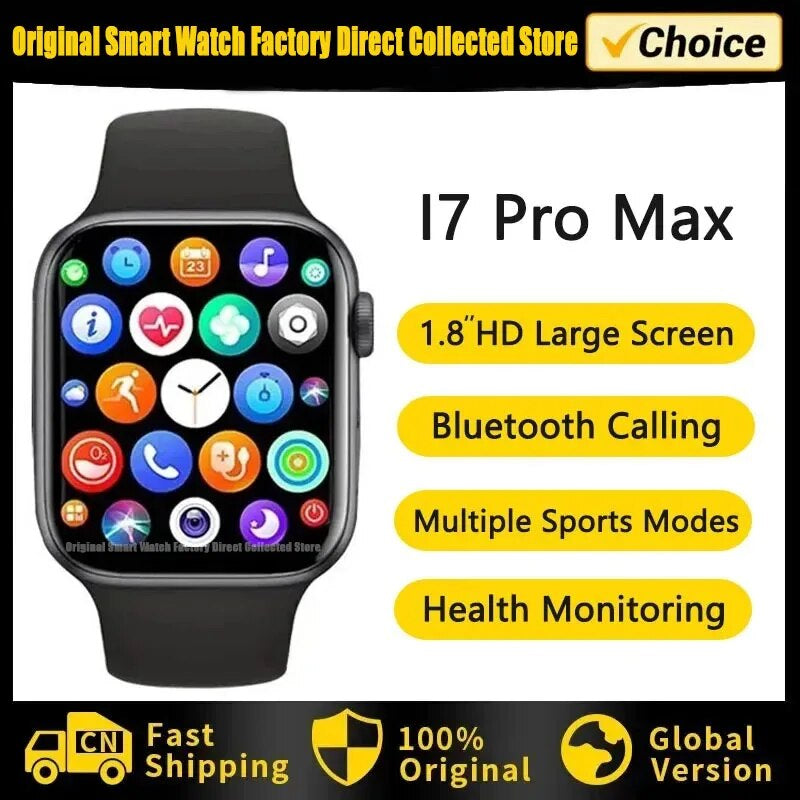 2023 New Smart Watch I7 Pro Max Series8 Smartwatch 1.8Inch Bluetooth Call Heart Rate Women Men Series 8 Smartwatch PK X8 Max